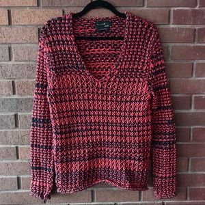 Babaton red navy sweater, size S